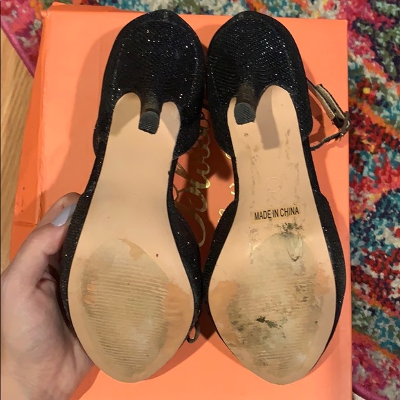 Black sparkly heels - Picture 6 of 6